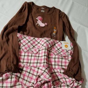 Gymboree Parisian Chic size 10 shirt & adjustable waist skort NWT